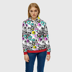 Толстовка-худи женская Sport and fitness, цвет: 3D-красный — фото 2