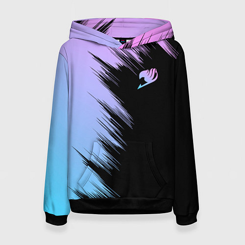 Женская толстовка Хвост феи - neon / 3D-Черный – фото 1
