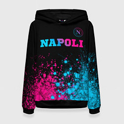 Толстовка-худи женская Napoli Neon Gradient, цвет: 3D-черный