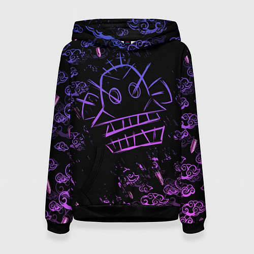 Женская толстовка League Of Legends неон - Arcane neon / 3D-Черный – фото 1