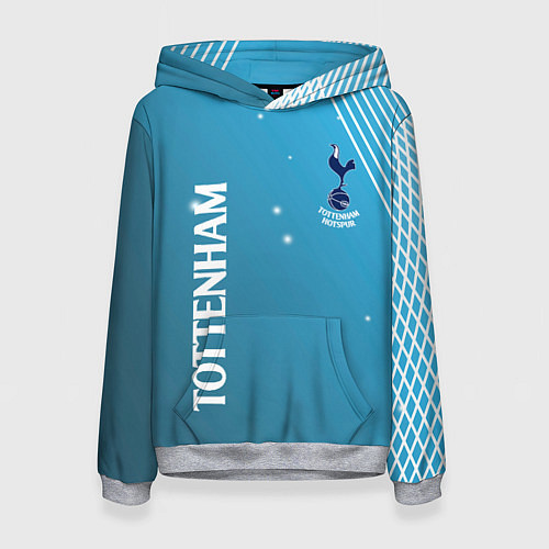 Женская толстовка Тоттенхэм хотспур Абстракция / 3D-Меланж – фото 1