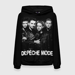 Толстовка-худи женская Depeche Mode - black & white portrait, цвет: 3D-черный