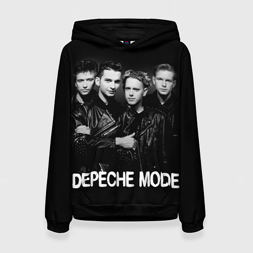 Женская толстовка Depeche Mode - black & white portrait / 3D-Черный – фото 1