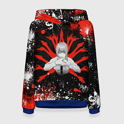 Толстовка-худи женская Макима : Человек-бензопила, цвет: 3D-синий