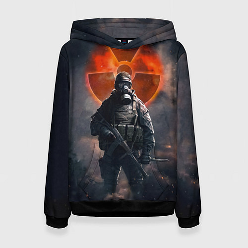 Женская толстовка STALKER Боец Долга / 3D-Черный – фото 1
