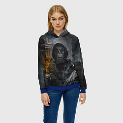 Толстовка-худи женская STALKER На Привале В Припяти, цвет: 3D-синий — фото 2