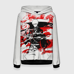 Толстовка-худи женская Блич Ичиго Курасаки, цвет: 3D-черный