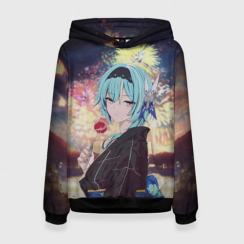 Женская толстовка Genshin Impact - Eula Inazuma / 3D-Черный – фото 1
