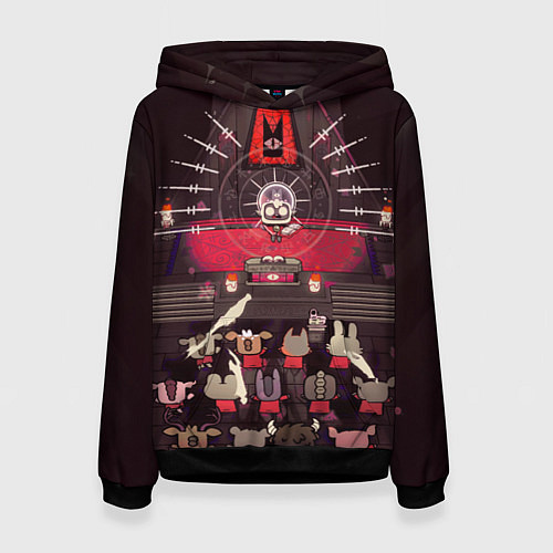 Женская толстовка Культ ягнёнка в сборе - Cult of the lamb / 3D-Черный – фото 1