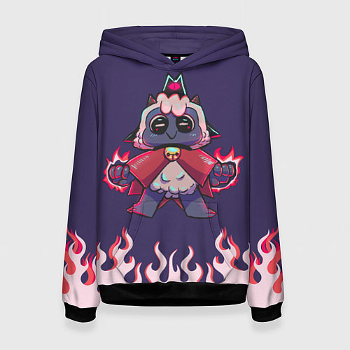 Женская толстовка Позитивная овечка - Cult of the lamb / 3D-Черный – фото 1