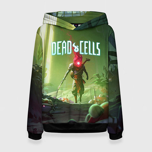 Женская толстовка Дед селлс арт / 3D-Черный – фото 1