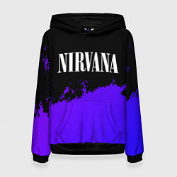 Женская толстовка Nirvana purple grunge