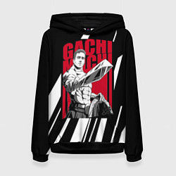 Толстовка-худи женская Guchi-muchi Billy Herrington, цвет: 3D-черный