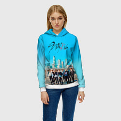 Толстовка-худи женская Stray Kids Double Knot, цвет: 3D-белый — фото 2