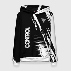 Толстовка-худи женская Control Logo, цвет: 3D-белый
