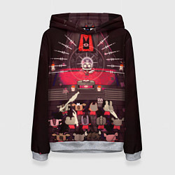 Толстовка-худи женская Cult of the Lamb - Обряд, цвет: 3D-меланж