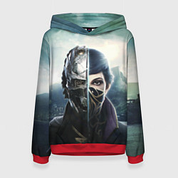 Толстовка-худи женская Dishonored - Эмили Колдуин, цвет: 3D-красный