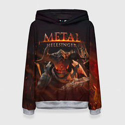 Женская толстовка Полудемон Metal Hellsinger