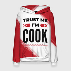 Толстовка-худи женская Trust me Im cook white, цвет: 3D-белый