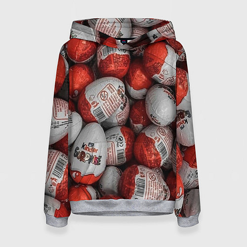 Женская толстовка Фон из киндер сюрприз / 3D-Меланж – фото 1