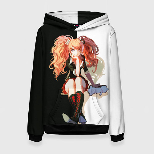 Женская толстовка Джунко Эношима - Danganronpa / 3D-Черный – фото 1