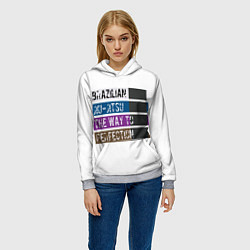 Толстовка-худи женская Jiu Jitsu Rank, цвет: 3D-меланж — фото 2