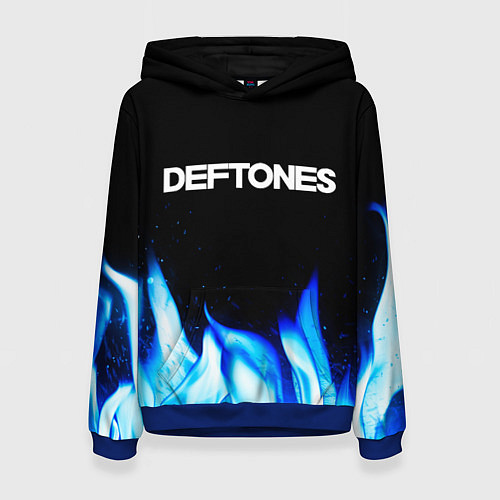 Женская толстовка Deftones blue fire / 3D-Синий – фото 1