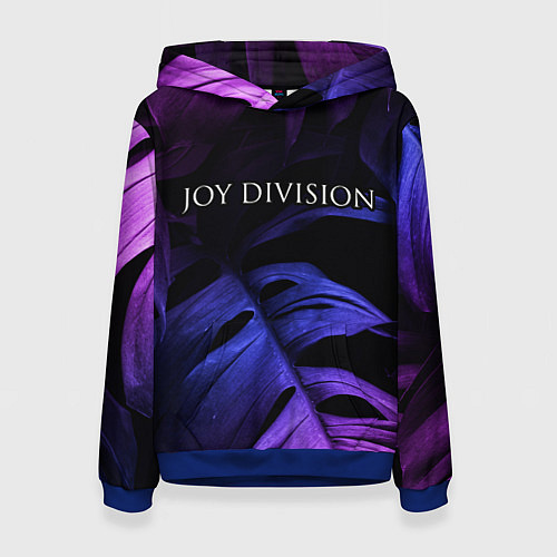 Женская толстовка Joy Division neon monstera / 3D-Синий – фото 1