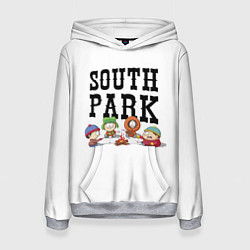 Толстовка-худи женская South park кострёр, цвет: 3D-меланж