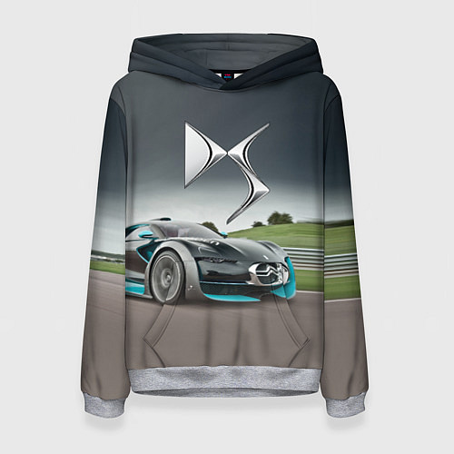 Женская толстовка Citroen DS Spirit - скоростной режим / 3D-Меланж – фото 1