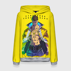 Толстовка-худи женская Взрослый Дэвид - Киберпанк аниме, цвет: 3D-меланж