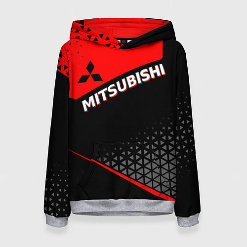Женская толстовка Mitsubishi - Красная униформа / 3D-Меланж – фото 1