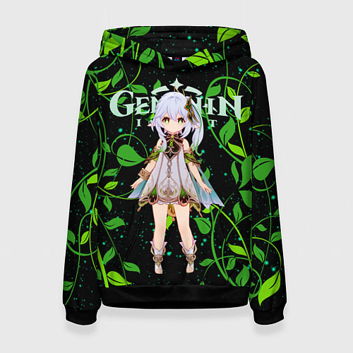 Женская толстовка Нахида дендро архонт / 3D-Черный – фото 1