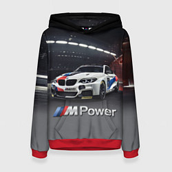 Толстовка-худи женская BMW M 240 i Racing - Motorsport - M Power, цвет: 3D-красный