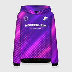 Толстовка-худи женская Hoffenheim legendary sport grunge, цвет: 3D-черный