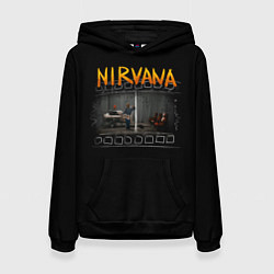 Толстовка-худи женская Nirvana отрывок, цвет: 3D-черный