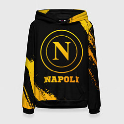 Толстовка-худи женская Napoli - gold gradient, цвет: 3D-черный