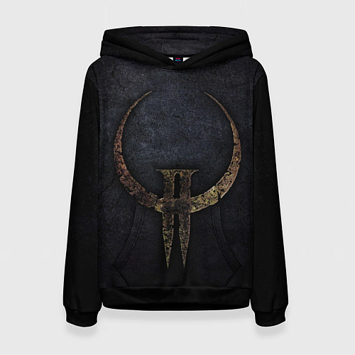 Женская толстовка Quake 2 / 3D-Черный – фото 1