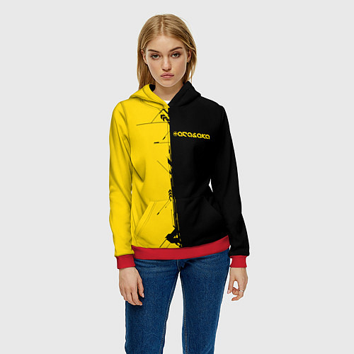 Женская толстовка Arasaka corporation / 3D-Красный – фото 3