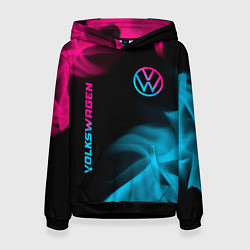 Женская толстовка Volkswagen - neon gradient: надпись, символ