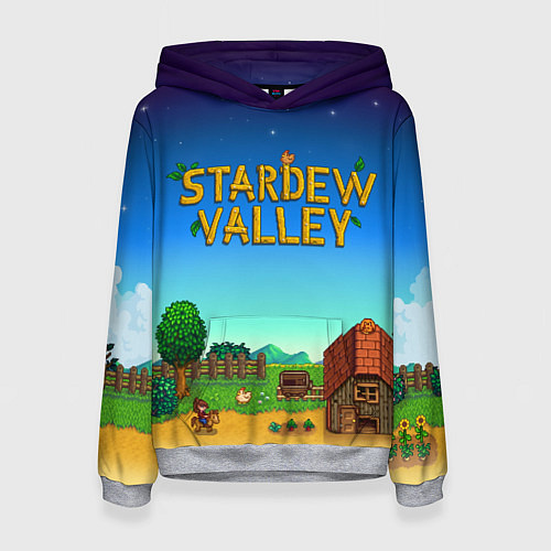 Женская толстовка Мой дом в Stardew Valley / 3D-Меланж – фото 1