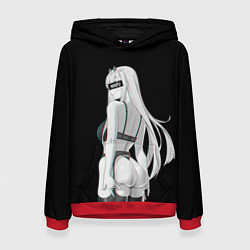 Толстовка-худи женская Waifu Zero Two, цвет: 3D-красный