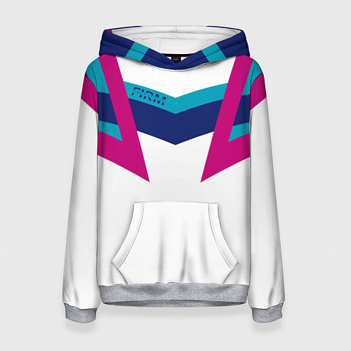 Женская толстовка FIRM белый спортик / 3D-Меланж – фото 1