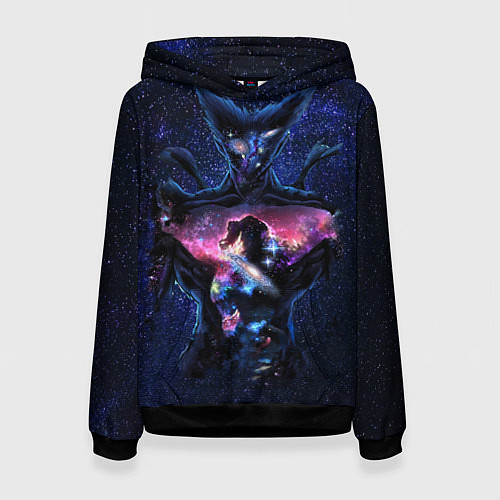 Женская толстовка One Punch Man Гароу Космос / 3D-Черный – фото 1