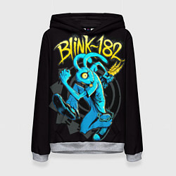 Толстовка-худи женская Blink 182 rabbit, цвет: 3D-меланж