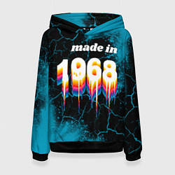 Толстовка-худи женская Made in 1968: liquid art, цвет: 3D-черный