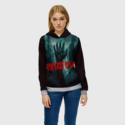Толстовка-худи женская The last of us dead hand, цвет: 3D-меланж — фото 2