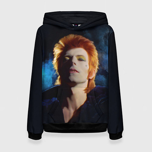 Женская толстовка David Bowie - Jean Genie / 3D-Черный – фото 1