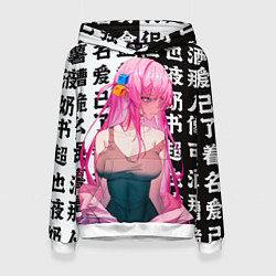 Толстовка-худи женская Bocchi the rock аниме, цвет: 3D-белый