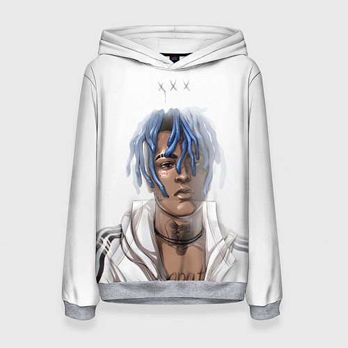 Женская толстовка XXXTentacion - art / 3D-Меланж – фото 1